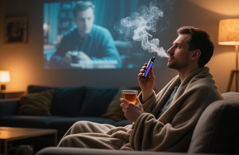 Popolna sopotnica za filmski večer: Blaga elektronska cigareta za sproščeno uživanje